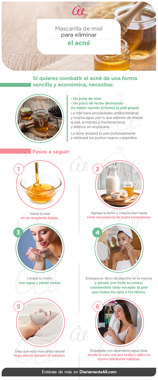 Mascarilla de miel para combatir el acné | Diariamente Ali